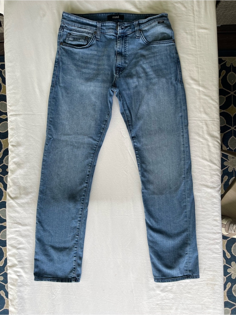 Mavi Jake Slim Leg Jeans Mens 32x32 Medium Wash Blue Denim Stretch 0042284682